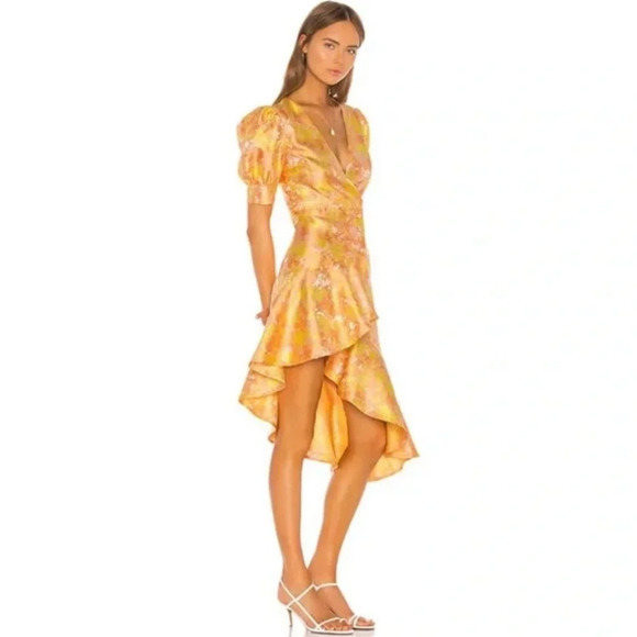 Revolve Song of Style Mariel Dress in Sunset Pink - Picture 3 of 7